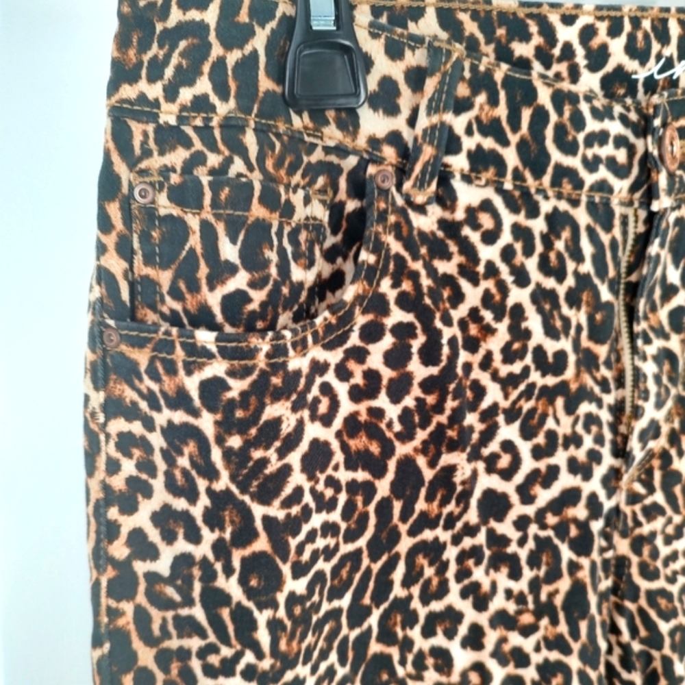 INC Regular Skinny Leg Leopard Women's Pants - Picture 2 of 10